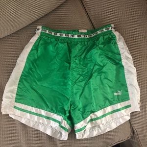 Puma Vintage Green Shorts Size L